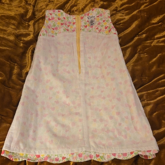 Lilly Pulitzer Sleeveless Tulip Print Dress - Pink, Green & Yellow - Picture 4 of 6